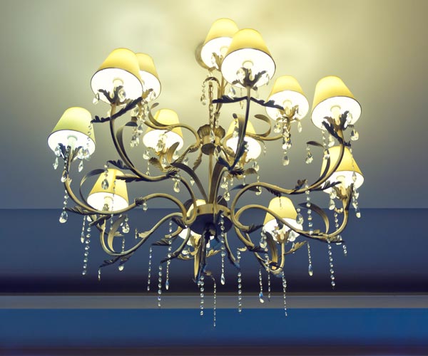 Classic Floral Chandalier Lamp
