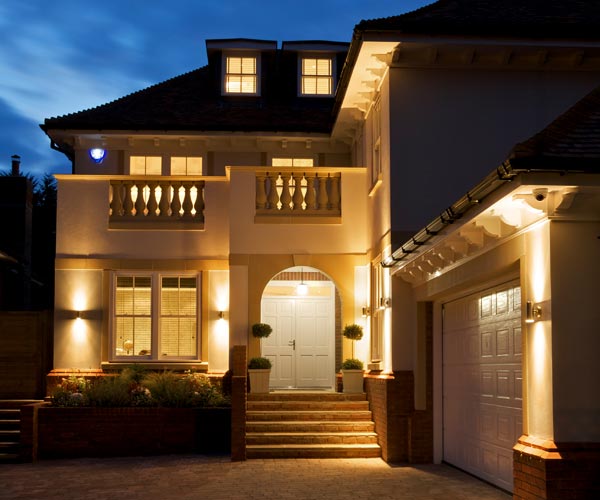 Large Home with Great Lighting illuminated at Night